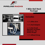 Truck Rail System 1 Bike Rack Package - Sub-Compact & Compact