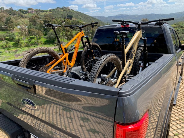 Transporting bikes in truck bed sale